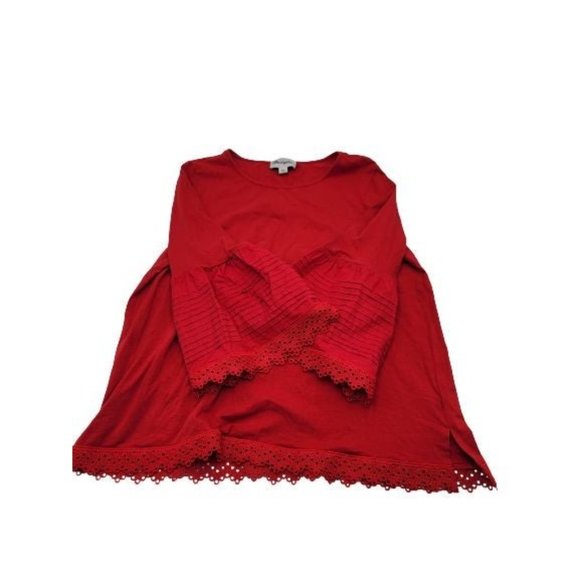 Wrangler Womens Blouse Red Bell L - Picture 1 of 3